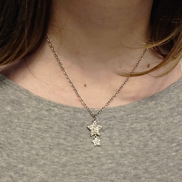 Silver Stars Necklace - Picture 2 of 2